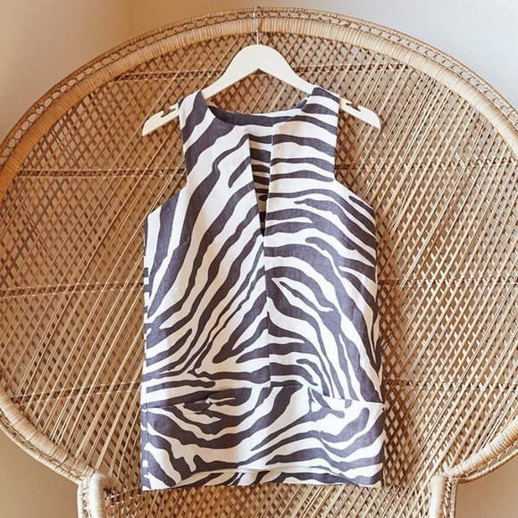 Emerson Fry A Line Mod Top- Pewter Zebra - Picture 4 of 4